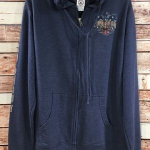 Lone Star  Rally 2015 Hoodie blue size large